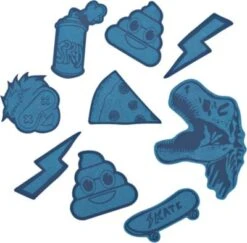 Coocazoo Sticker-Set StickyRicky Blue, Reflektierend