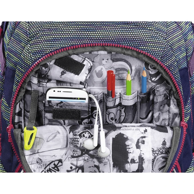 Coocazoo Schulrucksack "JobJobber", Wildberry Knit 3 Coocazoo Schulrucksack "JobJobber", Wildberry Knit – Bild 3