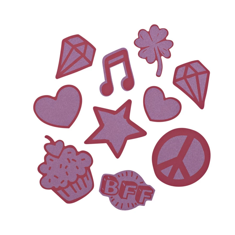 Coocazoo Aufkleber-Set "StickyRicky", Rot, Reflektierend Und Wasserfest, Selbstklebende Textilsticker 1 Coocazoo Aufkleber-Set "StickyRicky", Rot, Reflektierend Und Wasserfest, Selbstklebende Textilsticker