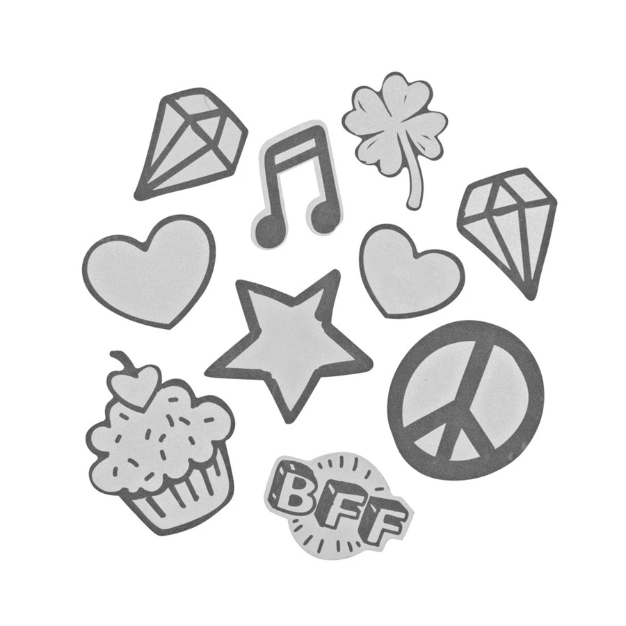 Coocazoo Aufkleber-Set "StickyRicky", Silber, Reflektierend Und Wasserfest, Selbstklebende Textilsticker 2 Coocazoo Aufkleber-Set "StickyRicky", Silber, Reflektierend Und Wasserfest, Selbstklebende Textilsticker – Bild 2