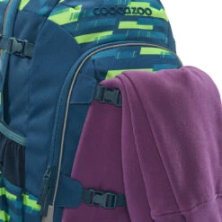 Schulrucksack Coocazoo JOKER, Lime Stripe, AGR-Zertifikat -Coocazoo Schulranzen Verkaufsgeschäft 77067