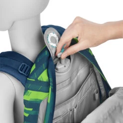 Schulrucksack Coocazoo JOKER, Lime Stripe, AGR-Zertifikat -Coocazoo Schulranzen Verkaufsgeschäft 77068